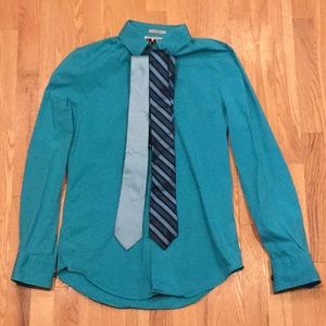 Express button down dress shirt with 2 ties
